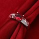 Wholesale Fashion jewelry from China Romantic Classical red Zircon Silver color Finger jewelry Promise Engagement party Rings for Women TGSPR620 3 small