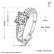 Wholesale Fashion jewelry from China Romantic Classical white Zircon Silver color Finger jewelry Promise Engagement party Rings for Women TGSPR626 0 small