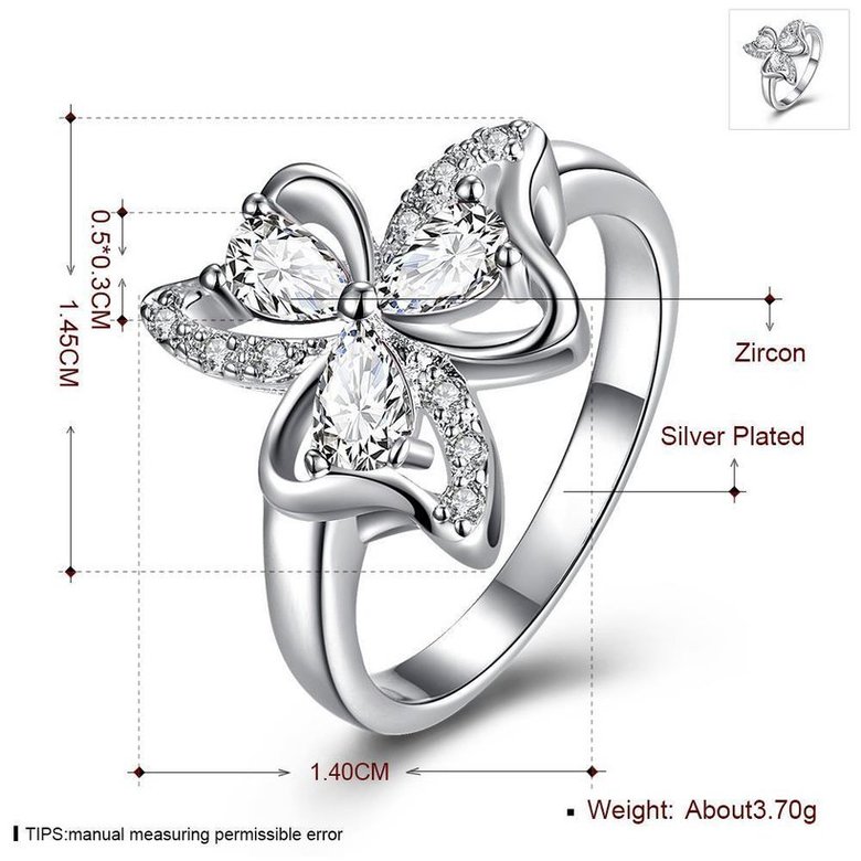 Wholesale Fashionable Modern Women's Ring Luxury Ring Romantic Engagement Wedding Jewelry Female Anniversary Gift TGSPR678 0