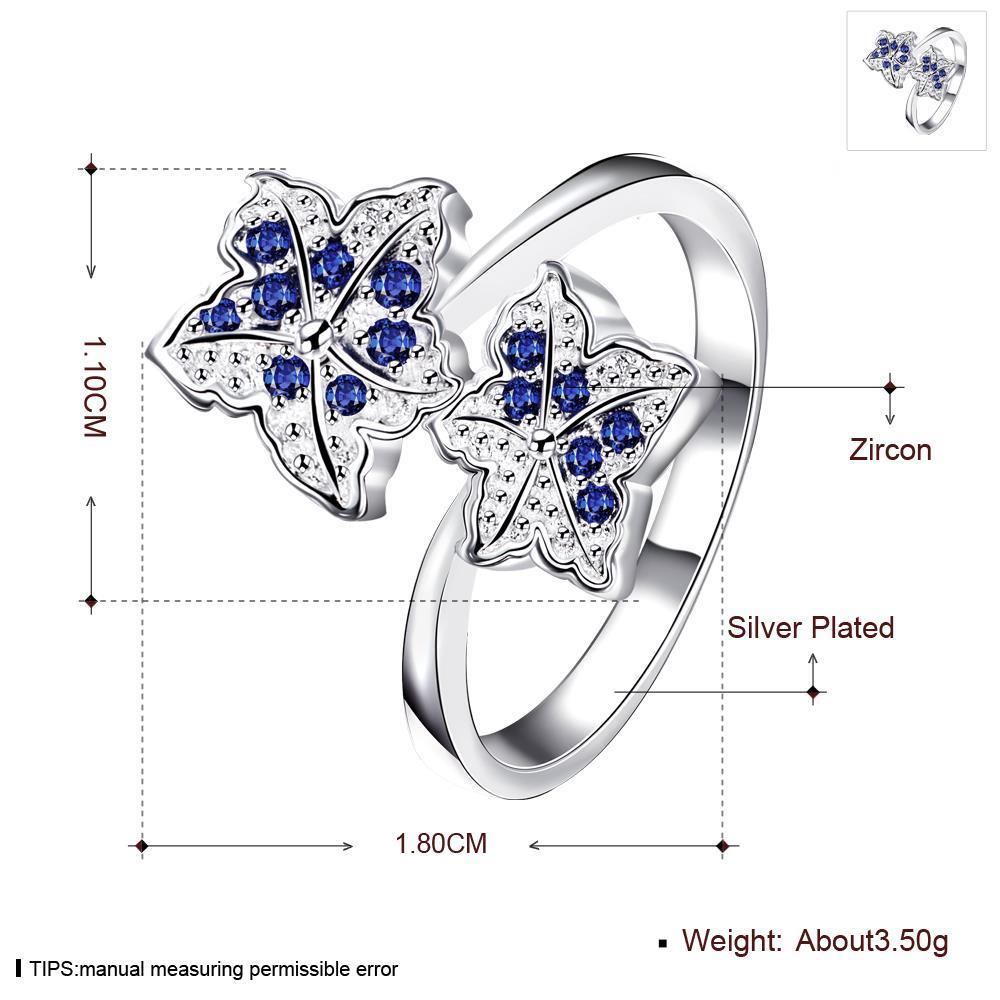 Wholesale Classic Fashion Wedding Ring Exquisite Blue Zircon Female Ring 2020 Fashion New Wedding Jewelry New Year Gift TGSPR689 0