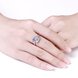 Wholesale Fashion Leaf Rings For Women Girls blue zircon Knuckle Ring Engagement Wedding Party Jewelry TGSPR697 4 small