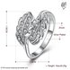Wholesale Fashion Leaf Rings For Women Girls white zircon Knuckle Ring Engagement Wedding Party Jewelry TGSPR703 0 small