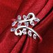 Wholesale Wedding Crystal Silver Color Rings Vine Leaf Design Engagement purple  Zircon Ring Fashion Bijoux For Women Ladies Jewelry Gifts TGSPR708 3 small