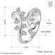 Wholesale Wedding Crystal Silver Color Rings Vine Leaf Design Engagement white Zircon Ring Fashion Bijoux For Women Ladies Jewelry Gifts TGSPR710 0 small