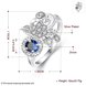 Wholesale rings from China for Lady Promotion Shiny blue Zircon Banquet Holiday Party Christmas wedding Ring TGSPR097 4 small