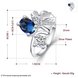Wholesale rings from China for Lady Promotion Romantic Shiny blue Zircon Banquet Holiday Party Christmas wedding jewelry TGSPR105 0 small