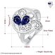 Wholesale rings from China for Lady Promotion romantic Shiny blue Zircon rings Banquet Holiday Party Christmas wedding jewelry TGSPR126 1 small