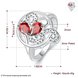 Wholesale rings from China for Lady Promotion romantic Shiny red Zircon rings Banquet Holiday Party Christmas wedding jewelry TGSPR128 3 small