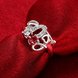 Wholesale rings from China for Lady Promotion romantic Shiny red Zircon rings Banquet Holiday Party Christmas wedding jewelry TGSPR149 3 small