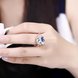 Wholesale Hot sale rings from China for Lady Promotion Romantic  Shiny blue Zircon Banquet Holiday Party Christmas wedding jewelry TGSPR157 4 small