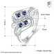 Wholesale trendy rings from China for Lady Promotion Romantic Shiny blue Zircon Banquet Holiday Party Christmas wedding jewelry TGSPR164 4 small