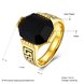 Wholesale Hot sale Euramerican Fashion Vintage big oval Red zircon Stone Signet Ring Men 18K Antique Gold Wedding Band jewelry  TGSTR131 0 small