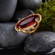 Wholesale Hot sale men Jewelry High polished gold tainless Steel Rings  Charm big oval red Rhinestone Best gift TGSTR005 1 small