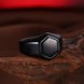 Wholesale Fashion vintage hexagon Black Color Stainless Steel Mens Rings For Boy Friendship gift Jewelry Accessory TGSTR011 3 small