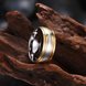 Wholesale  Europe and America popular Wedding Rings For Man Gold/silver Color Stainless Steel Engagement Jewelry Gifts TGSTR148 2 small