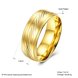 Wholesale Europe and America popular Wedding Rings For Man 24K gold Stainless Steel Engagement Jewelry Gifts TGSTR150 4 small
