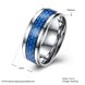 Wholesale Fashion Stainless Steel Woven pattern Ring for Men simple silver Rings with 3 colours availble Male Jewelry Accessories TGSTR156 0 small