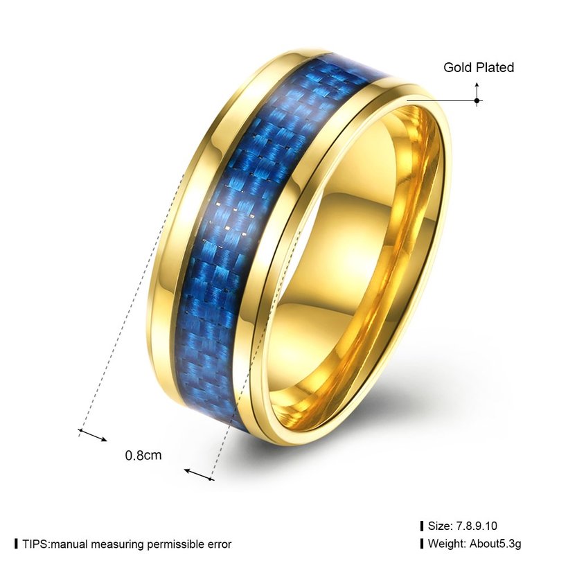 Wholesale Fashion Stainless Steel Woven pattern Ring for Men simple 24K gold Rings with 3 colours availble Male Jewelry Accessories TGSTR157 0