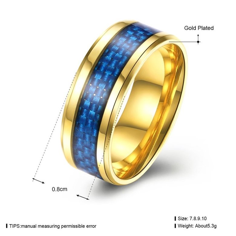 Wholesale Fashion Stainless Steel Woven pattern Ring for Men simple 24K gold Rings with 3 colours availble Male Jewelry Accessories TGSTR157 0