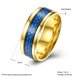 Wholesale Fashion Stainless Steel Woven pattern Ring for Men simple 24K gold Rings with 3 colours availble Male Jewelry Accessories TGSTR157 0 small