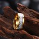 Wholesale Fashion Stainless Steel Woven pattern Ring for Men simple 24K gold Rings with 3 colours availble Male Jewelry Accessories TGSTR157 4 small