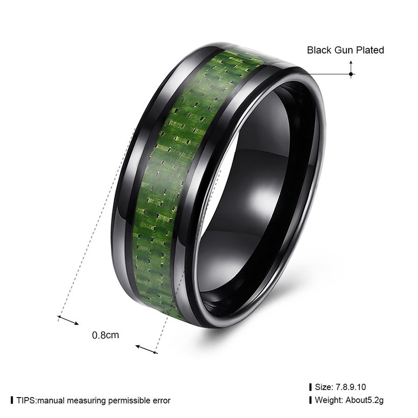 Wholesale Fashion Stainless Steel Woven pattern Ring for Men simple black Rings with 3 colours availble Male Jewelry Accessories TGSTR158 0