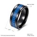 Wholesale Fashion Stainless Steel Woven pattern Ring for Men simple black Rings with 3 colours availble Male Jewelry Accessories TGSTR158 1 small