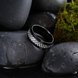 Wholesale Fashion Stainless Steel Woven pattern Ring for Men simple black Rings with 3 colours availble Male Jewelry Accessories TGSTR158 4 small