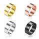 Wholesale Fashion concise style  Charm Jewelry 24K gold Stainless Steel Rings For Men Finger Ring Wedding Party Birthday Gift Dropshipping TGSTR163 3 small