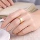 Wholesale Fashion concise style  Charm Jewelry 24K gold Stainless Steel Rings For Men Finger Ring Wedding Party Birthday Gift Dropshipping TGSTR163 4 small