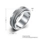 Wholesale Spinner Ring for Men Stress Release Accessory Classic Stainless Steel frosting  Wedding Band Casual Sport Jewelry TGSTR169 0 small