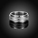 Wholesale Spinner Ring for Men Stress Release Accessory Classic Stainless Steel frosting  Wedding Band Casual Sport Jewelry TGSTR169 1 small