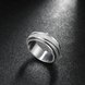 Wholesale Spinner Ring for Men Stress Release Accessory Classic Stainless Steel frosting  Wedding Band Casual Sport Jewelry TGSTR169 2 small