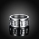 Wholesale Simple wide type Spinner Ring for Men Stress Release Accessory Classic Stainless Steel Wedding Band Casual Sport Jewelry TGSTR173 1 small