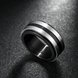Wholesale European and American classic fashion Black Ring Simple Design Hoop Stainless Steel Anniversary Rings For Men  TGSTR179 1 small