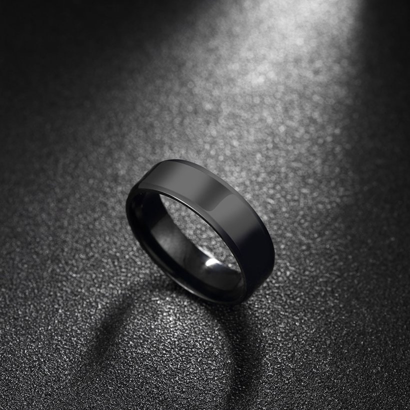 Wholesale 2020 New Fashio black Color Men Stainless Steel high quality Wedding  Ring Never Fade jewelry TGSTR182 2