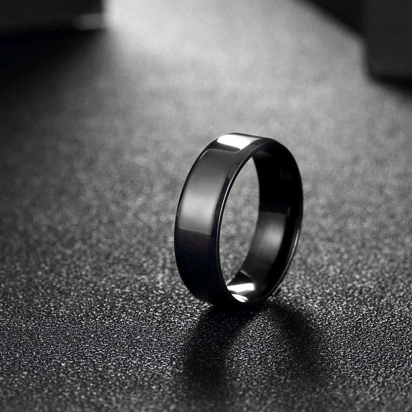 Wholesale 2020 New Fashio black Color Men Stainless Steel high quality Wedding  Ring Never Fade jewelry TGSTR182 3