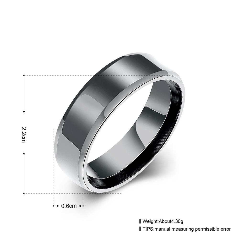 Wholesale 2020 New Fashio black Color Men Stainless Steel high quality Wedding  Ring Never Fade jewelry TGSTR182 4