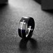 Wholesale Classic comfortable Silver Color Cross Ring for Men Black Stainless Steel Cool Ring Male Casual Jewelry Wedding Band Ring TGSTR185 3 small