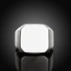 Wholesale Trendy vintage square silver Color Stainless Steel Mens Rings For Boy Friendship gift Jewelry Accessory TGSTR220 0 small