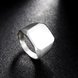 Wholesale Trendy vintage square silver Color Stainless Steel Mens Rings For Boy Friendship gift Jewelry Accessory TGSTR220 1 small