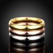 Wholesale New Trendy jewelry from China Gold Silver Color Classic 3 Rounds Rings High Quality Stainless Steel Wedding party Ring for Woman TGSTR187 1 small