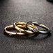 Wholesale Trendy 3 PCS/Set Zircon 316L Stainless Steel Wedding Rings For Women three Colour Crystal zircon Engagement party Finger Rings  TGSTR194 3 small