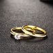 Wholesale Romantic Trendy Wedding women Rings Set Luxury Cubic Zircon Rings  Personality white stripe Ring 24K Gold Fashion Jewelry  TGSTR204 3 small