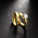 Wholesale Trendy Wedding women Rings Set Luxury Cubic Zircon Rings  Personality Ring 24K Gold Fashion Jewelry  TGSTR216 1 small