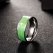 Wholesale Euramerican Trendy green rotate English Bible cross 316L Stainless Steel wedding rings for men wholesale jewelry TGSTR079 2 small