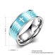 Wholesale Euramerican Trendy blue rotate English Bible cross 316L Stainless Steel wedding rings for men wholesale jewelry TGSTR081 4 small