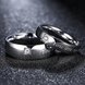 Wholesale Fashion Simple Men and Women Romantic Ring Silver Color zircon Engagement Ring Titanium Stainless Steel Valentine's Gift Lover TGSTR034 1 small