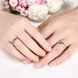 Wholesale New Arrival Romantic Stainless Steel Ring for women with 2 color silver/gold CZ Fashion Rings Wedding Engagement Ring Jewelry TGSTR088 4 small
