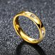 Wholesale Super popular Wedding couple rings  24k gold 2 colors titanium stainless steel zircon diamonds jewelry lover gifts for women TGSTR014 2 small